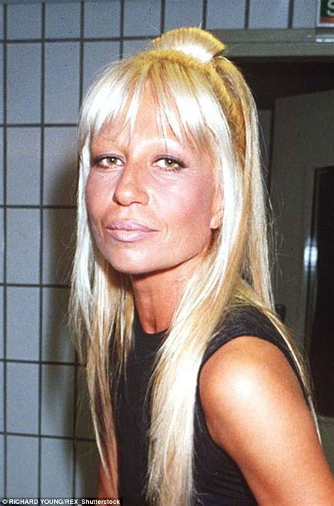 Donatella Versace hair lightener